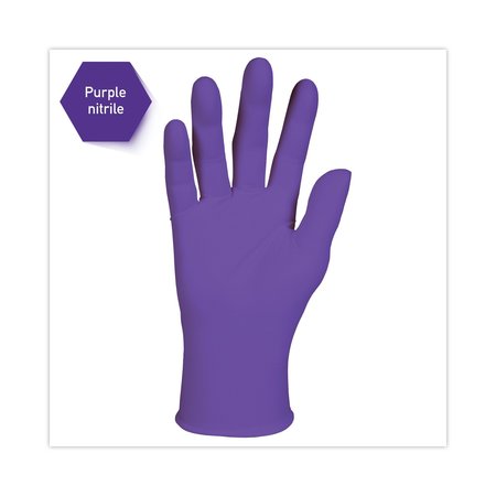 Kimberly-Clark Professional Purple Nitrile, Nitrile Exam Gloves, 6 mil Palm, Nitrile, Powder-Free, S, 100 PK, Purple 55081